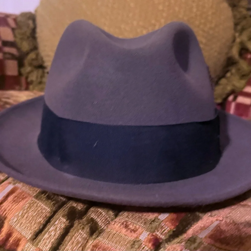 Stetson Gray Fedora with Elegant Lining - Picture 3 of 5